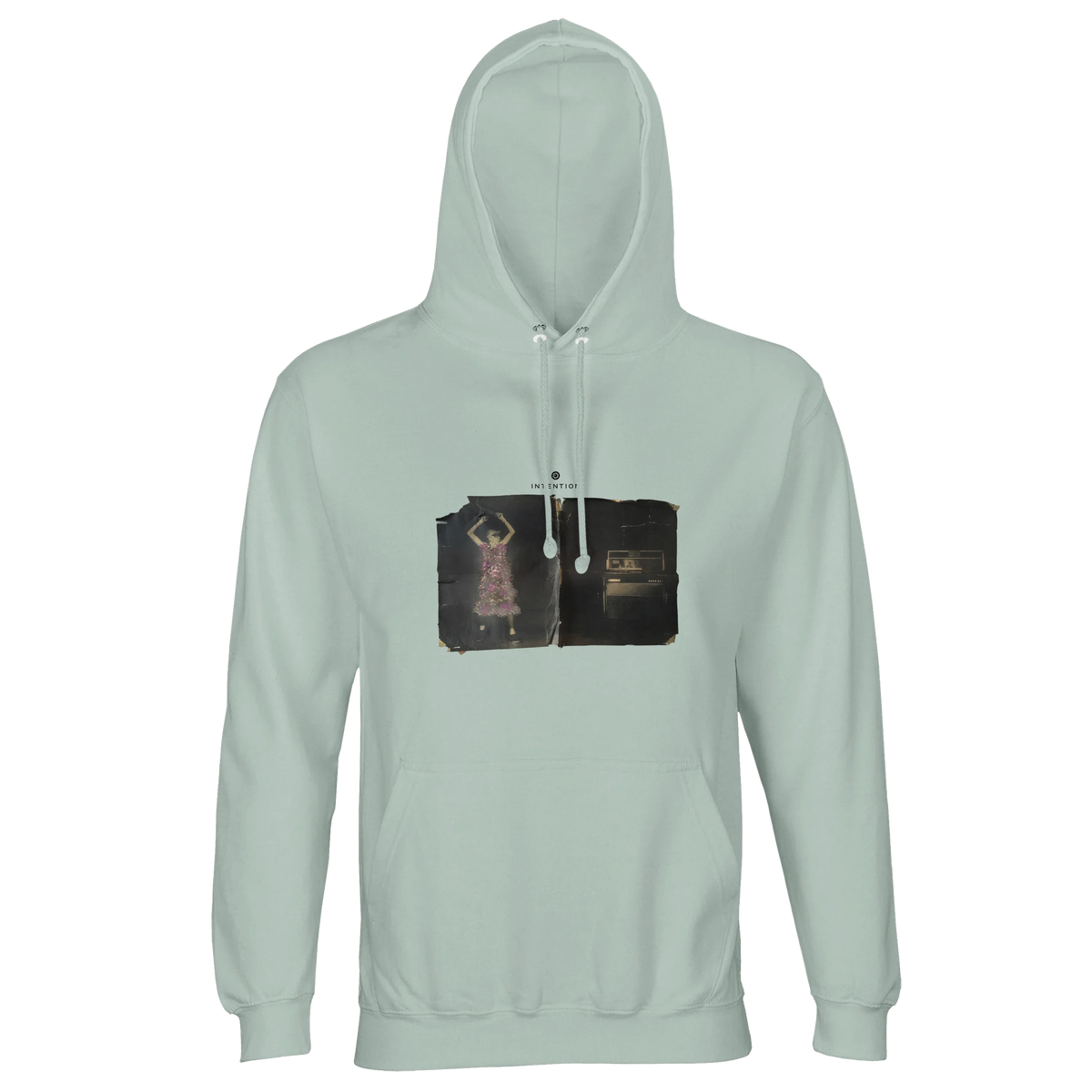 Vibrant - "Never too Late" Hoodie creamy green 1
