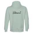 Vibrant - "Never too Late" Hoodie creamy green 2