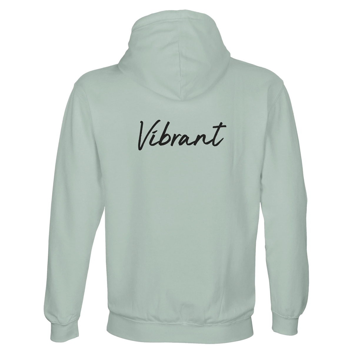 Vibrant - "Never too Late" Hoodie creamy green 2