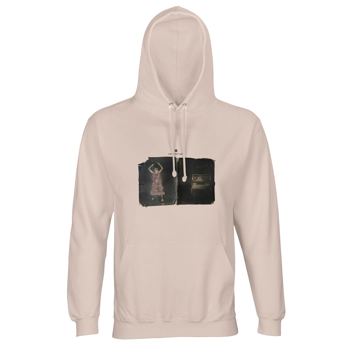 Vibrant - "Never too Late" Hoodie creamy pink 1