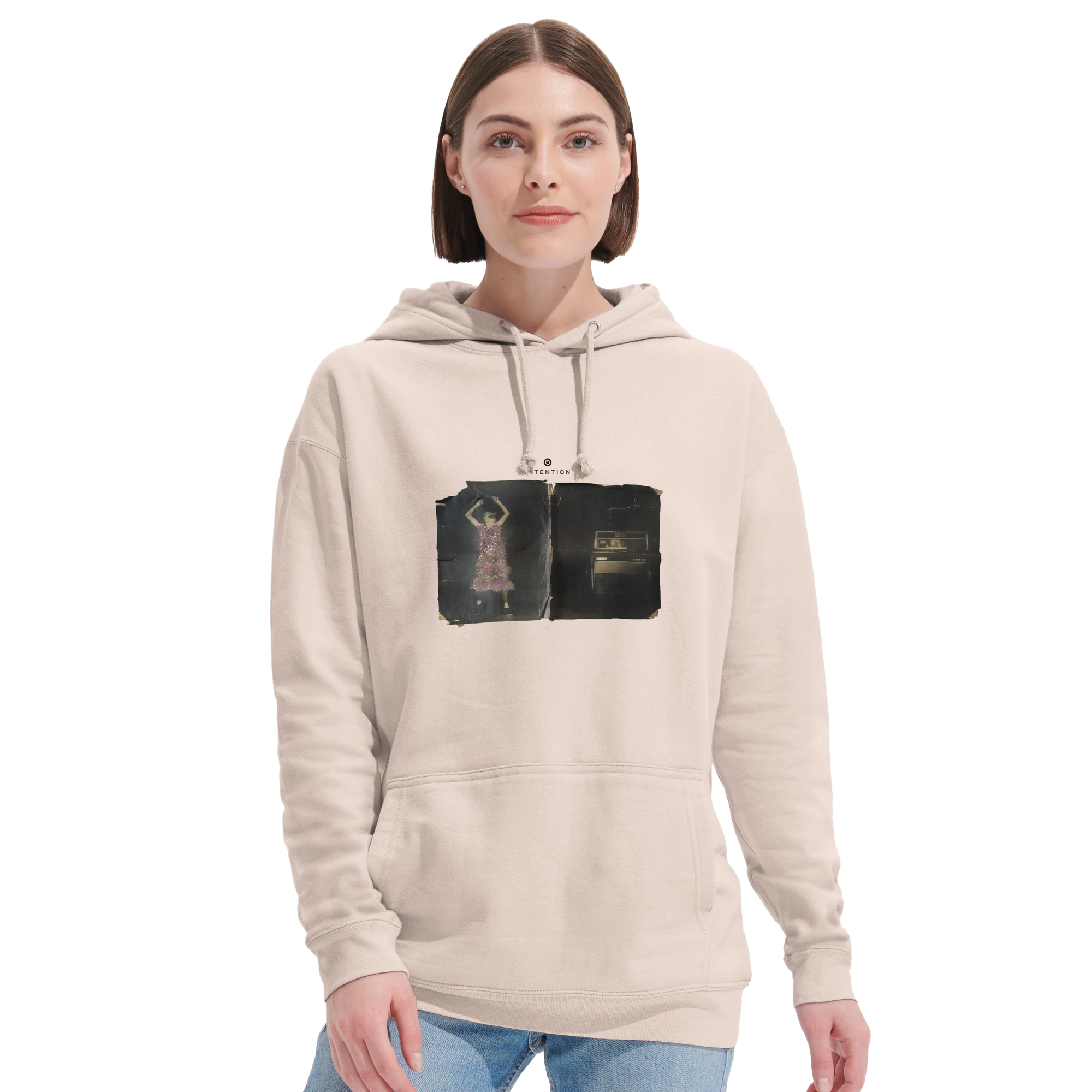 Vibrant - "Never too Late" Hoodie creamy pink 5