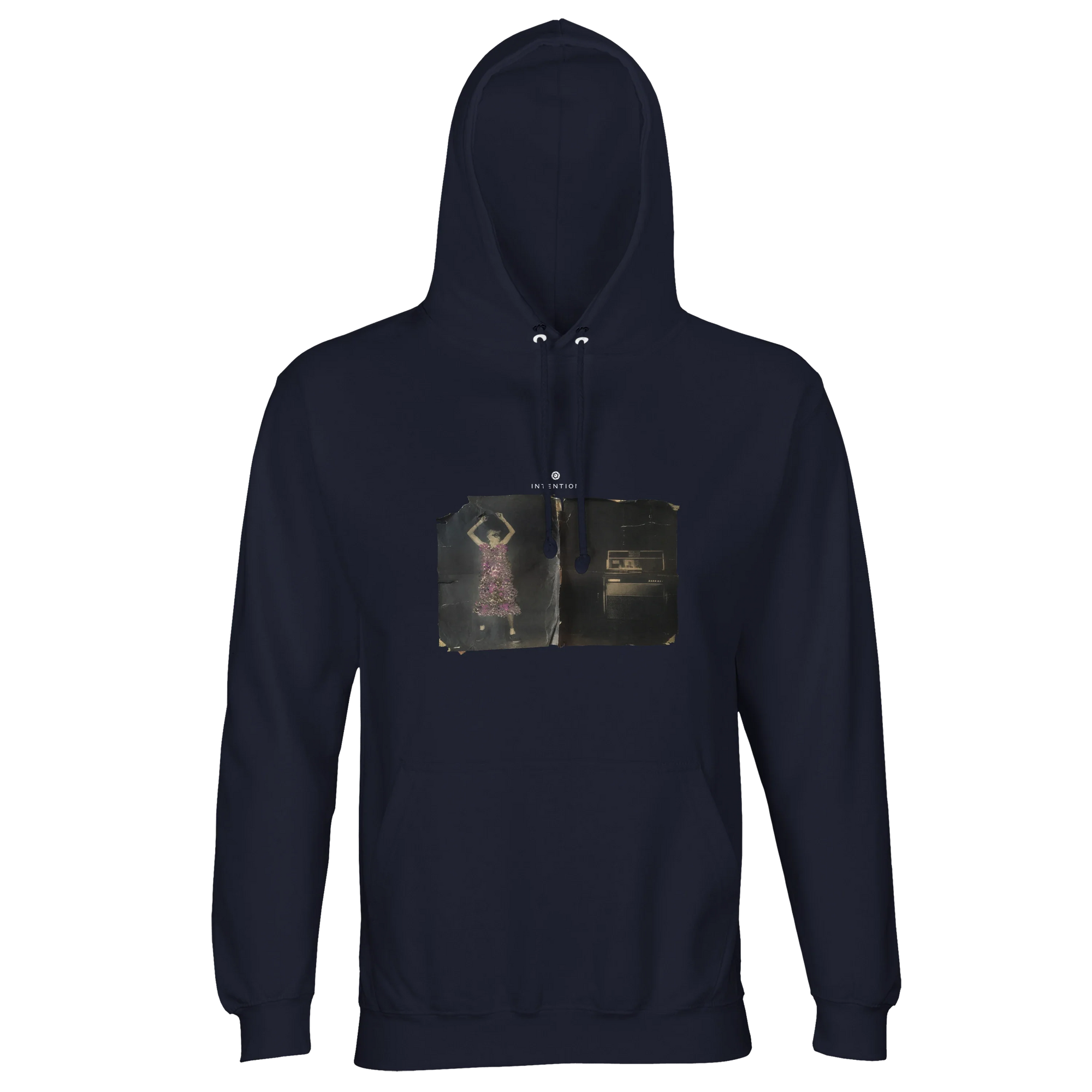 Vibrant - "Never too Late" Hoodie French Navy 1