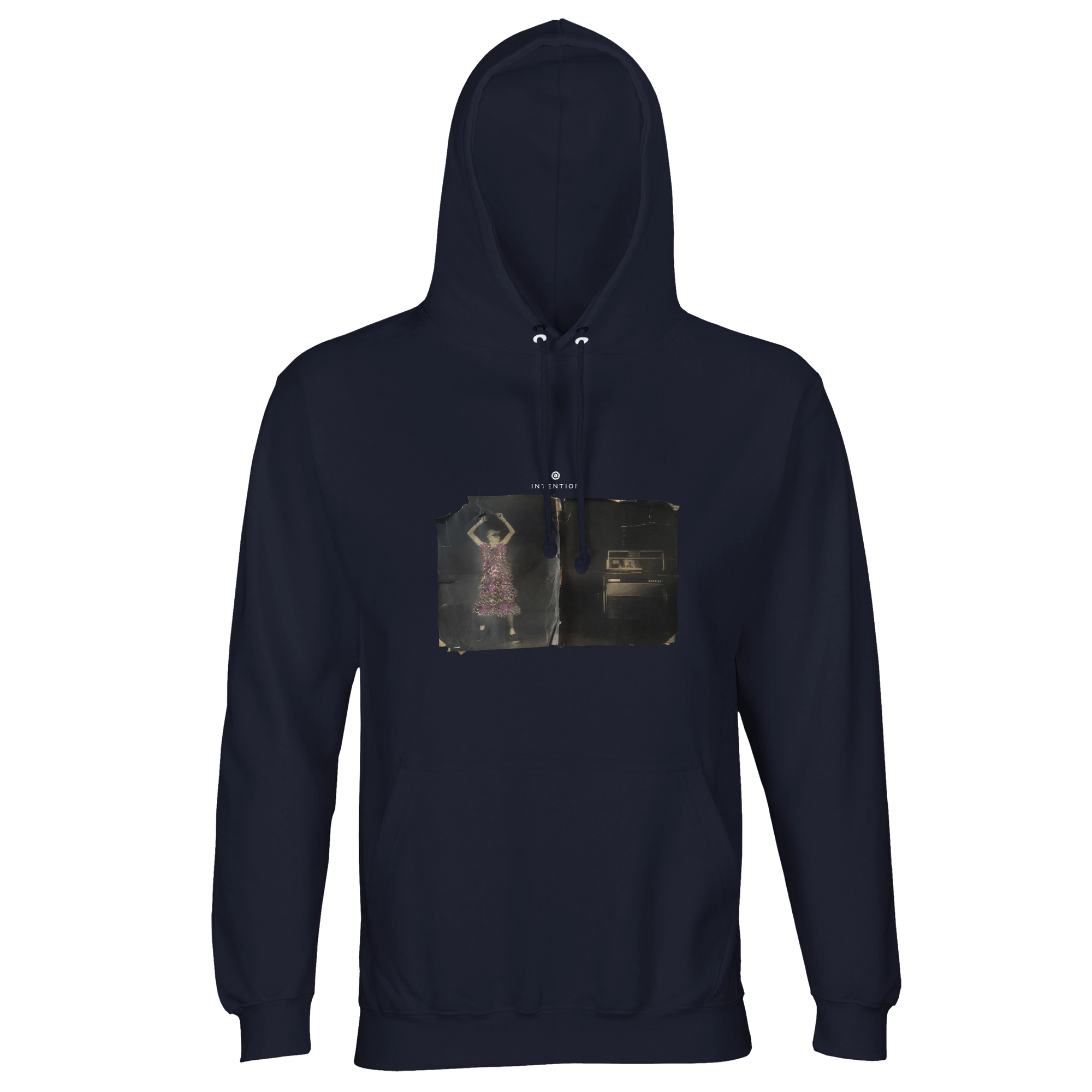 Vibrant - "Never too Late" Hoodie French Navy 1