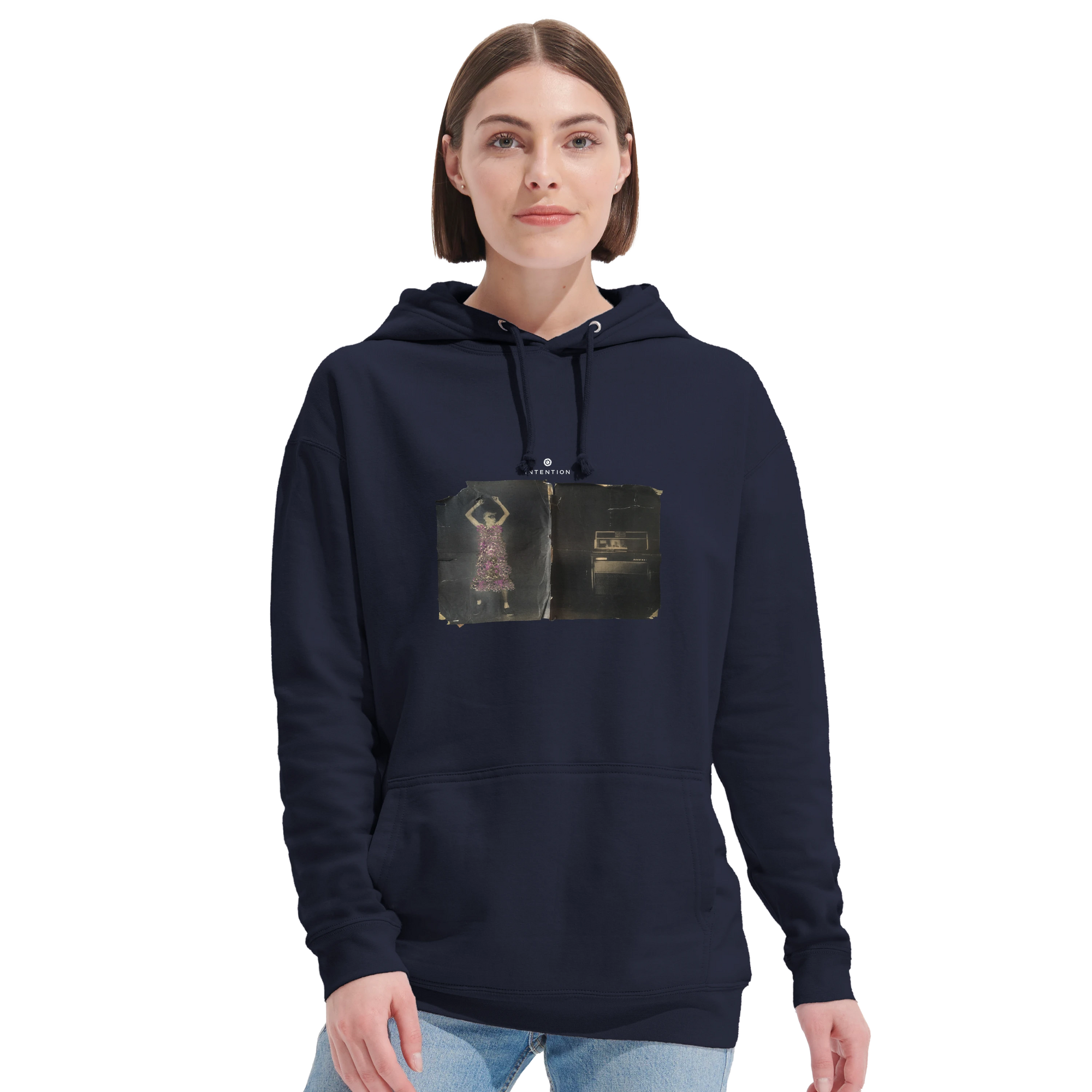 Vibrant - "Never too Late" Hoodie French Navy 5
