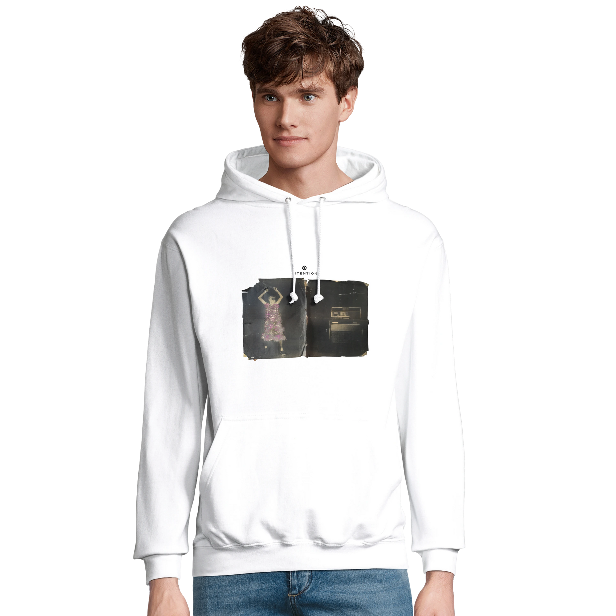 Vibrant - "Never too Late" Hoodie White 3