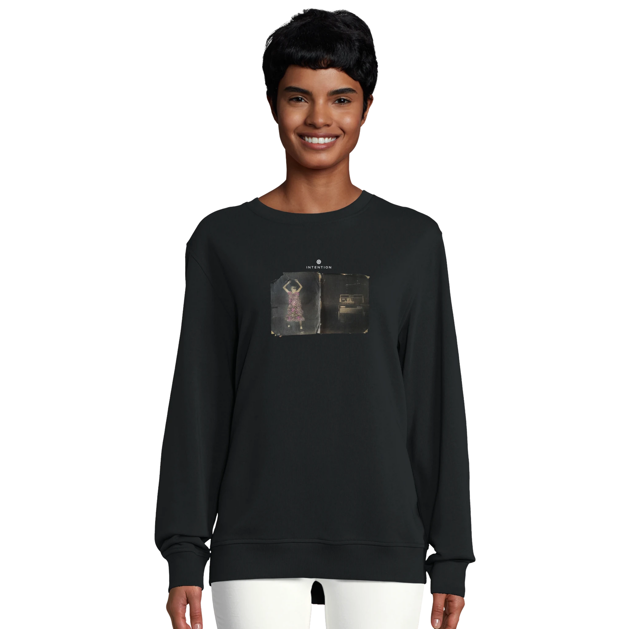 Vibrant - "Never too Late" Sweatshirt Black XS 5