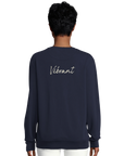 Vibrant - "Never too Late" Sweatshirt French Navy XS 6