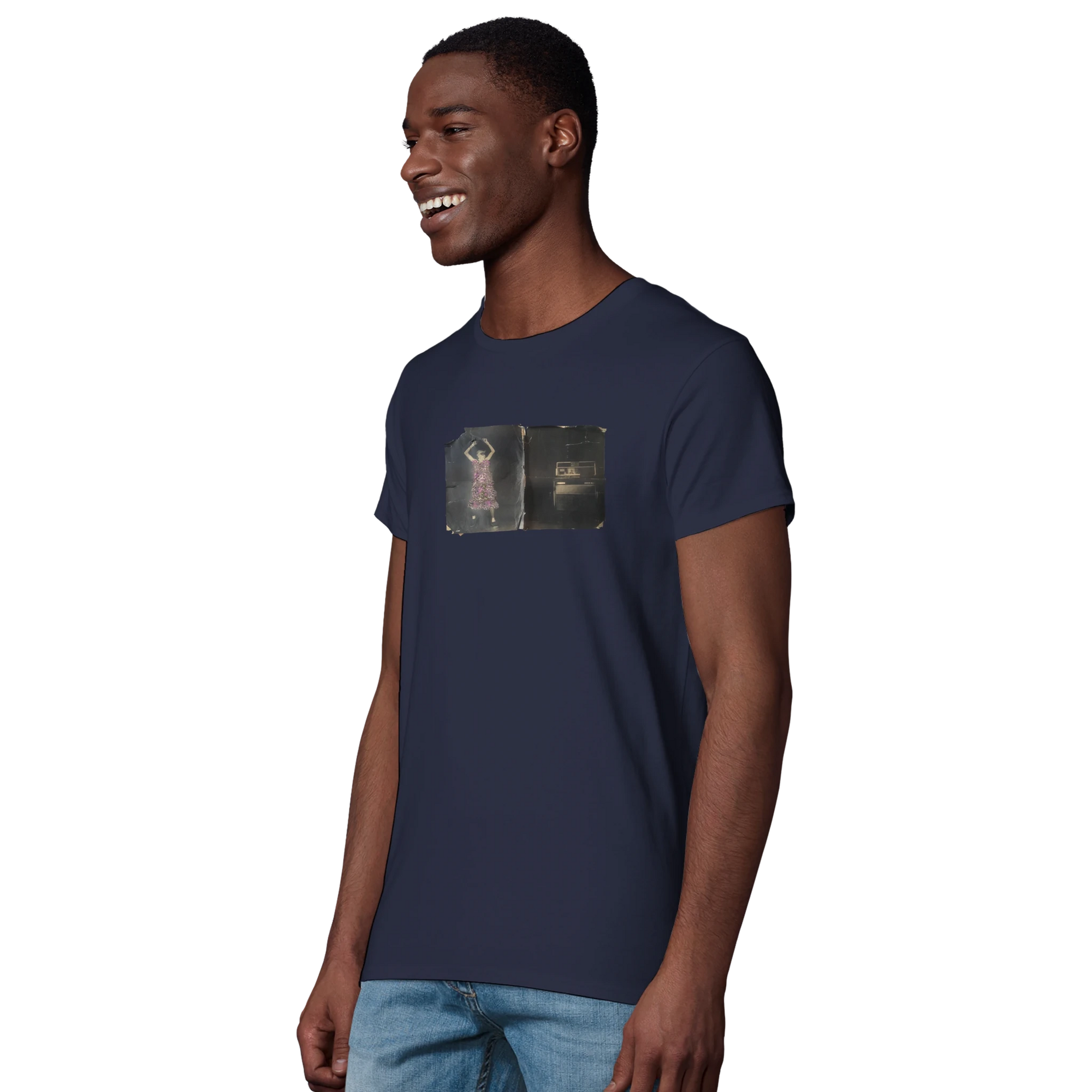 Vibrant - "Never too Late" T-shirt French Navy XS 6