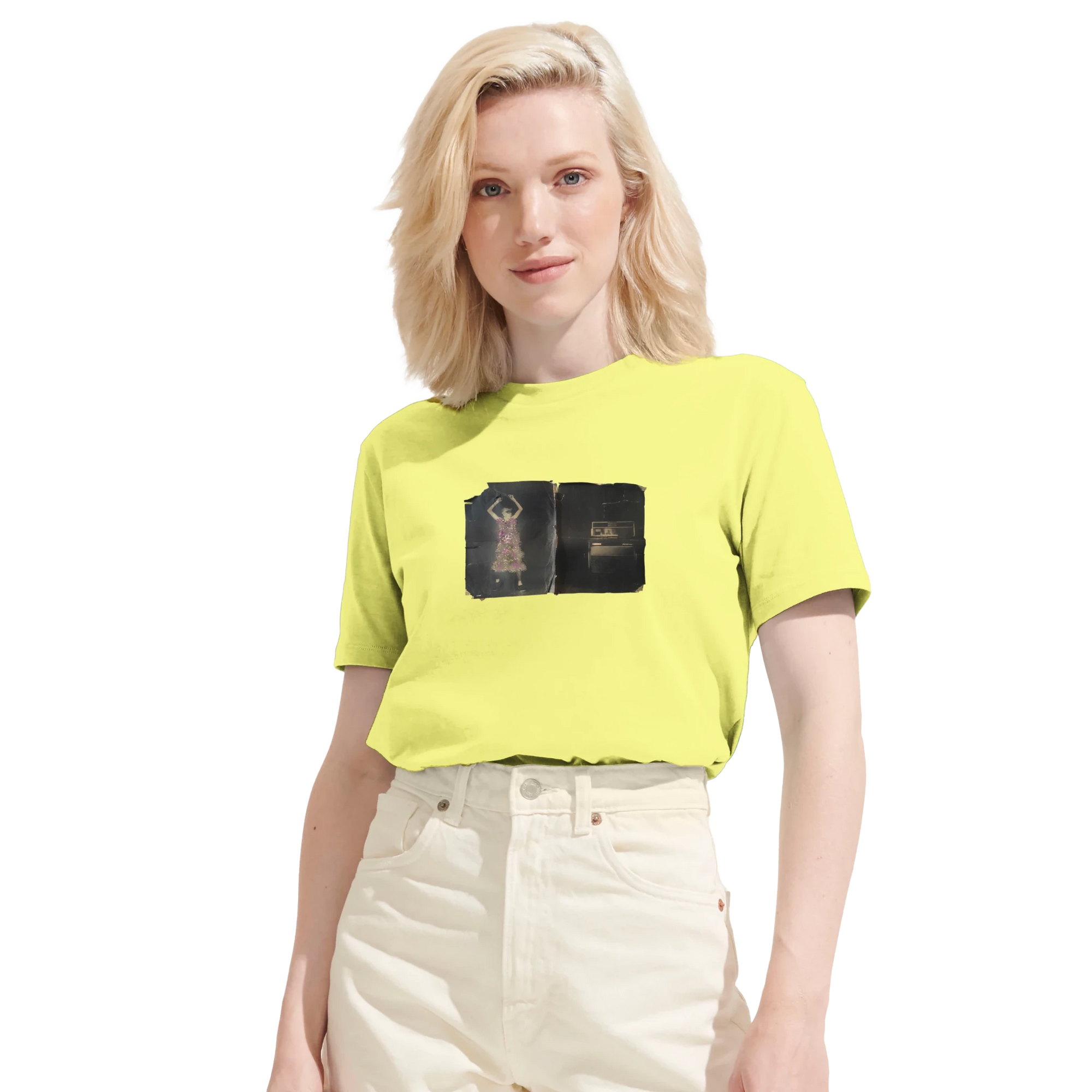 Vibrant - "Never too Late" T-shirt Light Yellow XS 6
