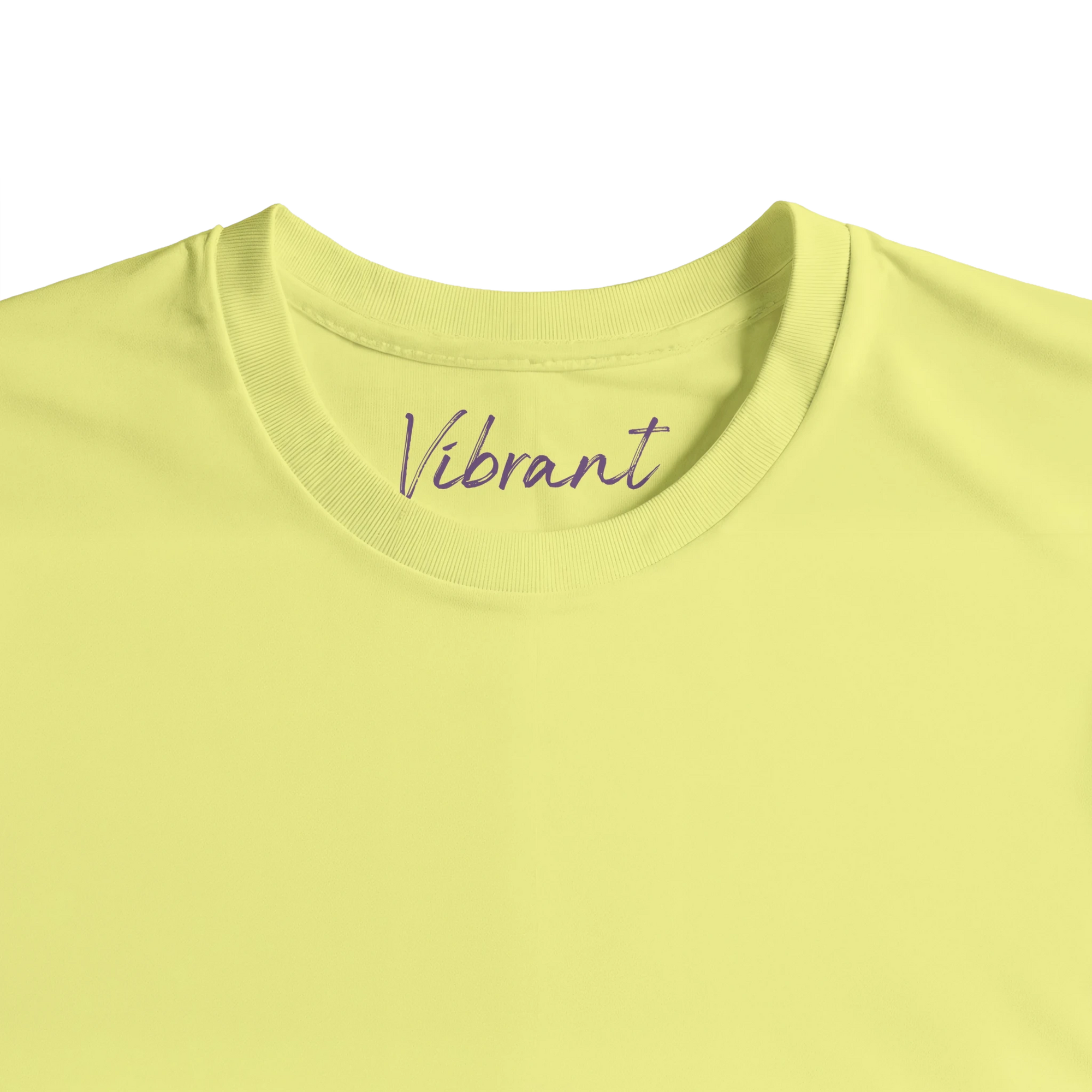 Vibrant - "Never too Late" T-shirt Light Yellow XS 2
