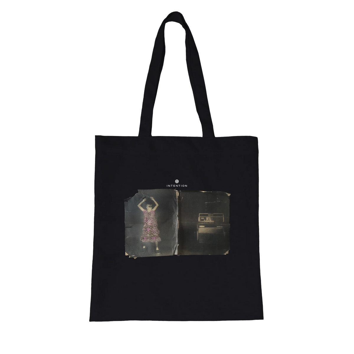 Vibrant - "Never Too Late" Tote Bag Black 5