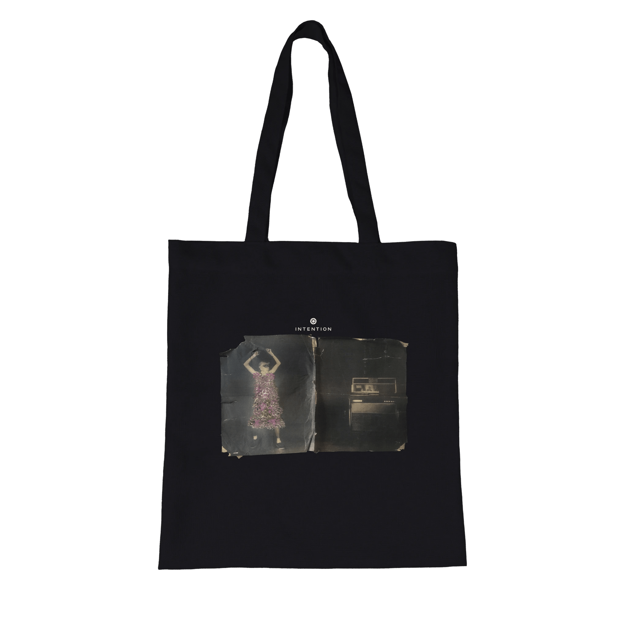 Vibrant - "Never Too Late" Tote Bag Black 5
