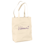 Vibrant - "Never Too Late" Tote Bag Natural 3
