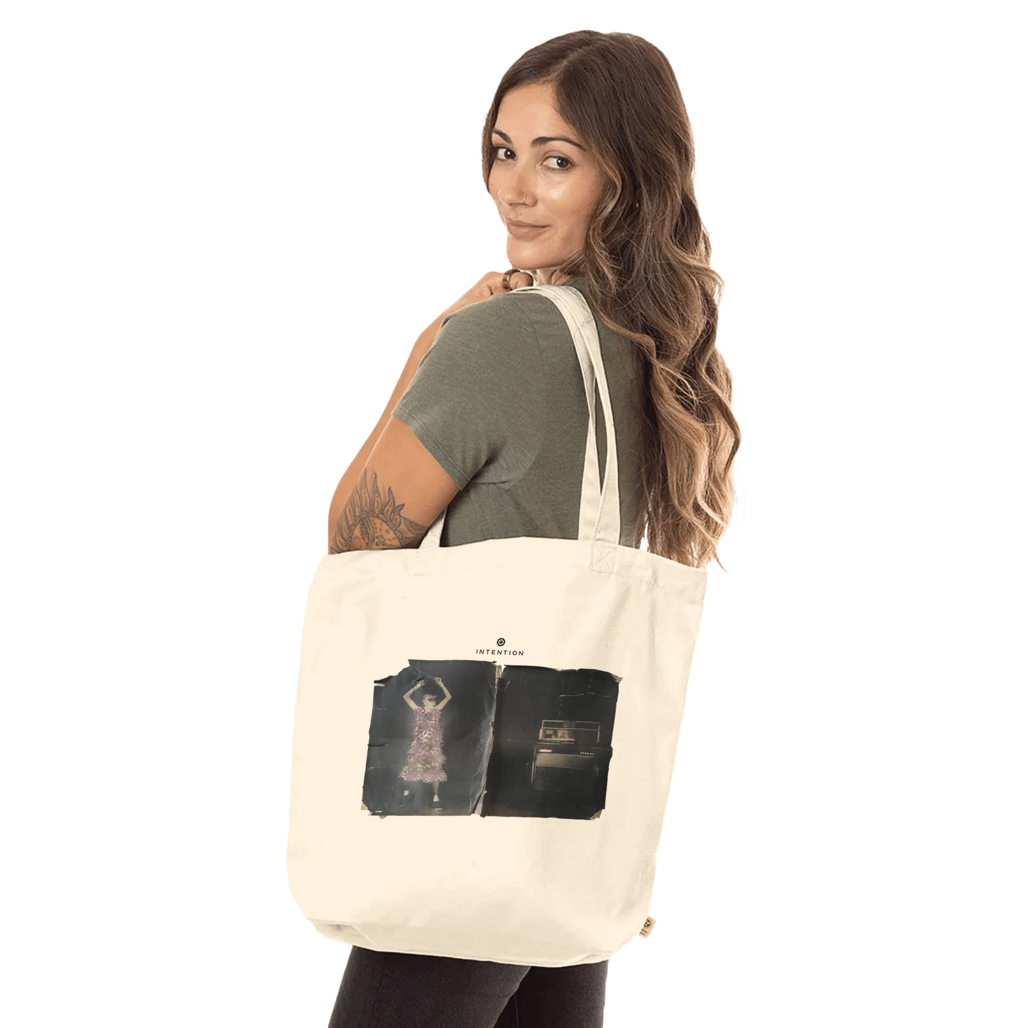 Vibrant - "Never Too Late" Tote Bag Natural 4