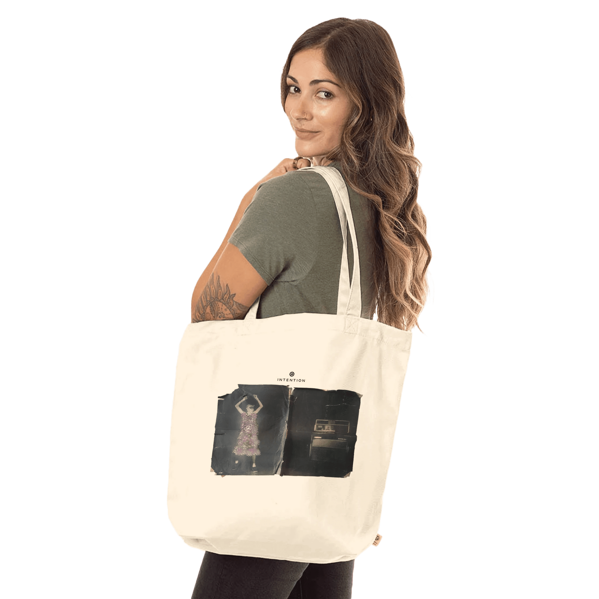 Vibrant - "Never Too Late" Tote Bag Natural 4