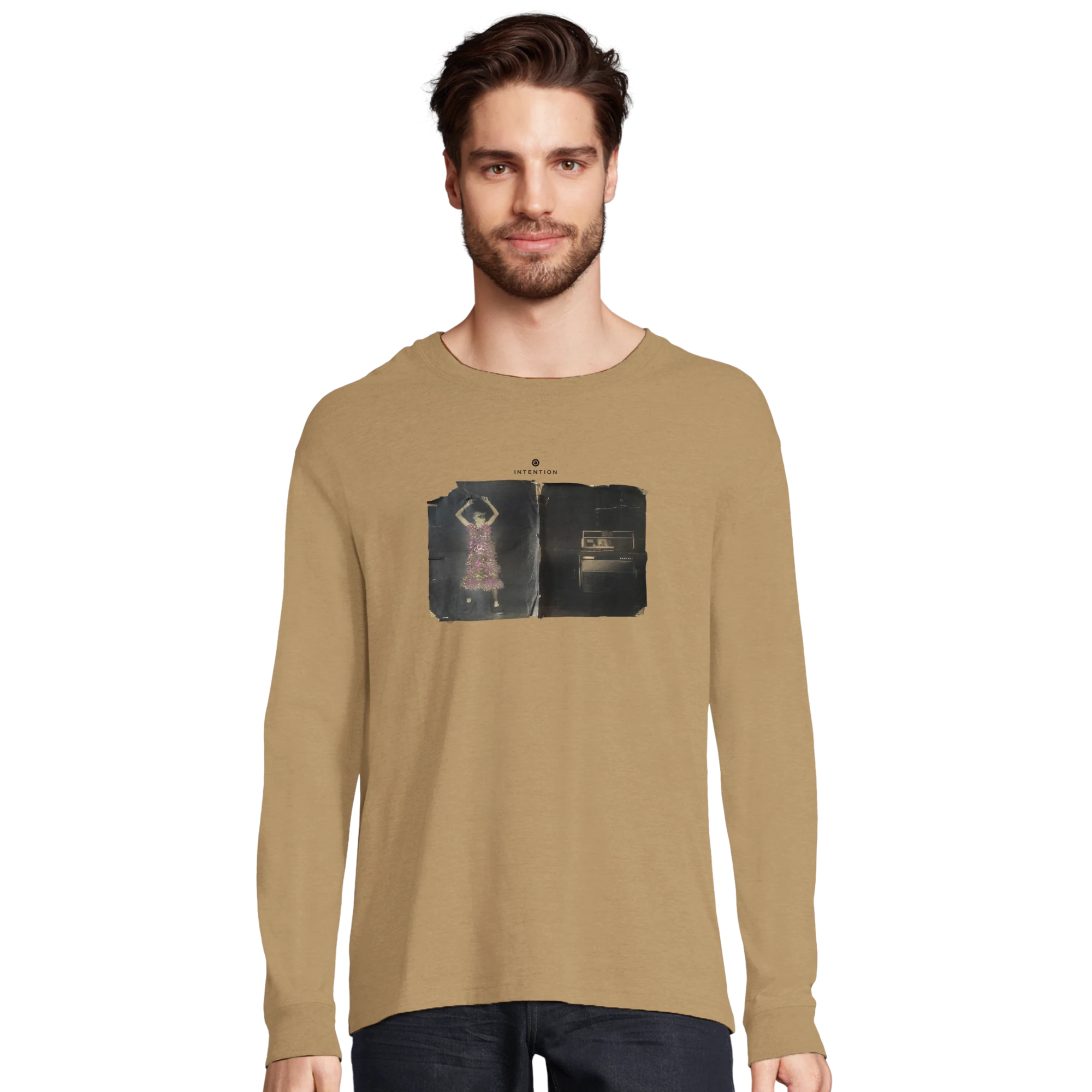 Vibrant - "Never too Late" Long sleeve dark beige 3