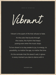 Vibrant Word of Intention Framed print 60x80 cm / 24x32″ Wood frame Carbon paper
