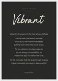 Vibrant Word of Intention Framed print A2 (42 x 59.4  cm) White frame Carbon paper