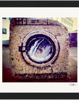 Wash It Framed print 15x20 cm / 6x8″ Black frame 58