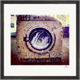 Wash It Framed print 40x40 cm / 16x16″ Black frame 48