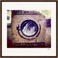 Wash It Framed print 40x40 cm / 16x16″ Dark wood frame 48