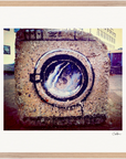Wash It Framed print 50x50 cm / 20x20″ Wood frame 34