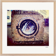 Wash It Framed print 50x50 cm / 20x20″ Wood frame 34