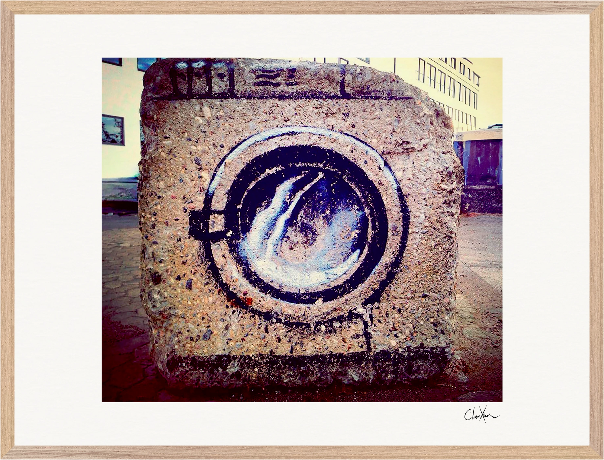Wash It Framed print 60x80 cm / 24x32″ Wood frame 35
