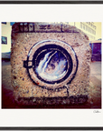 Wash It Framed print 70x70 cm / 28x28″ Black frame 53