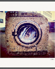 Wash It Framed print 70x70 cm / 28x28″ Black frame 70