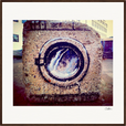 Wash It Framed print 70x70 cm / 28x28″ Dark wood frame 53