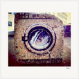 Wash It Framed print 70x70 cm / 28x28″ White frame 19