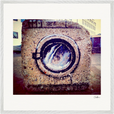 Wash It Framed print 70x70 cm / 28x28″ White frame 19