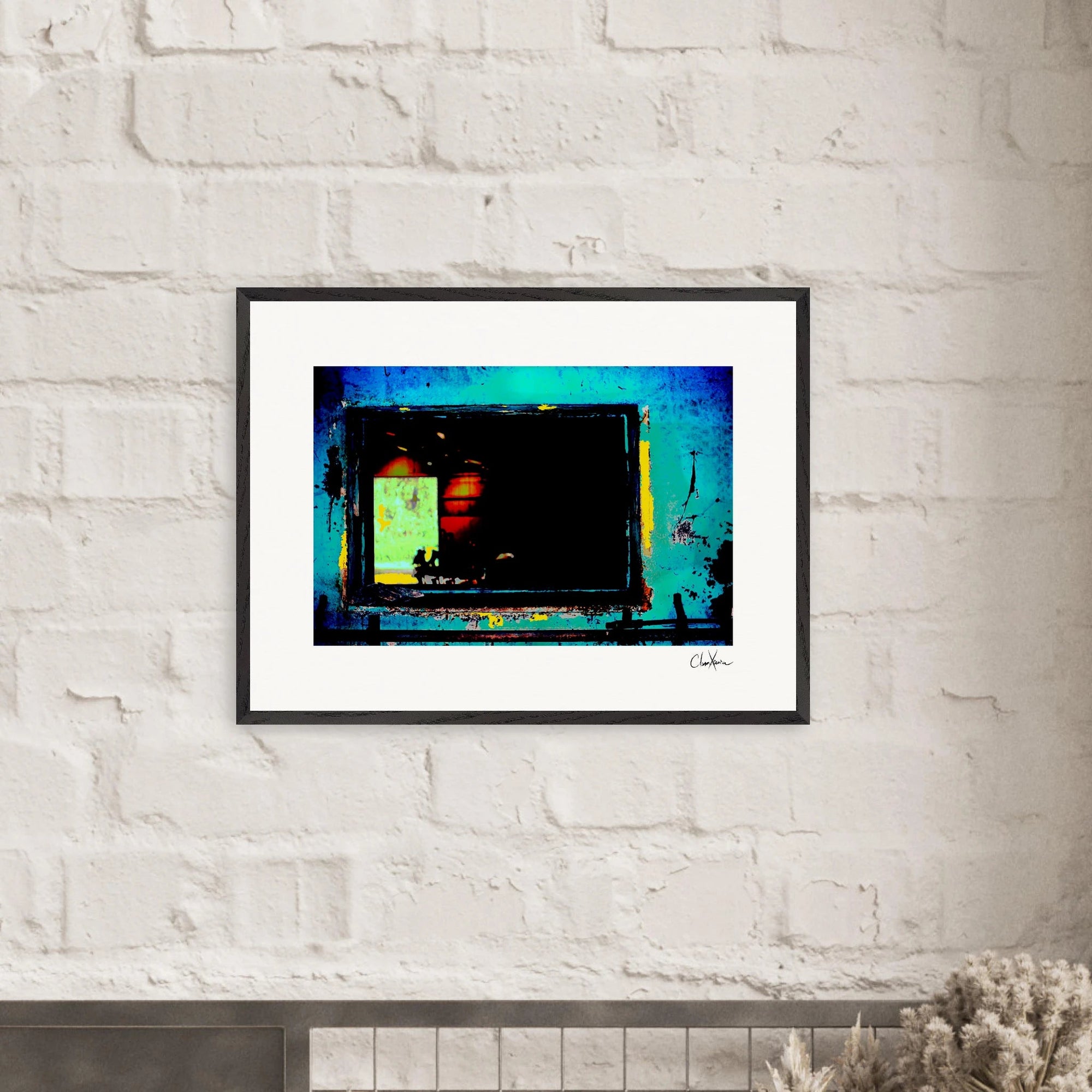 Web of Colors Framed print 13x18 cm / 5x7″ White frame 2