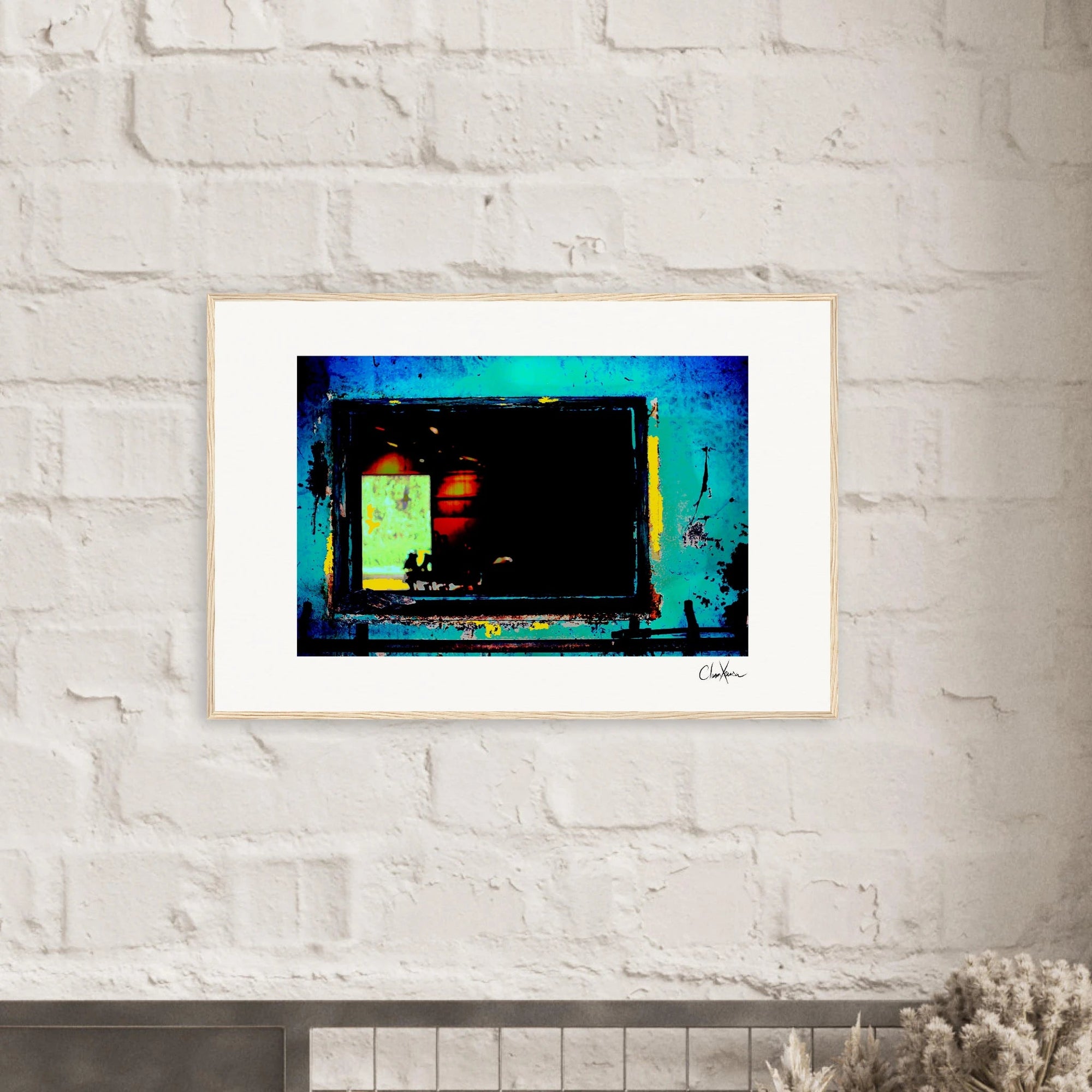 Web of Colors Framed print 13x18 cm / 5x7″ White frame 2