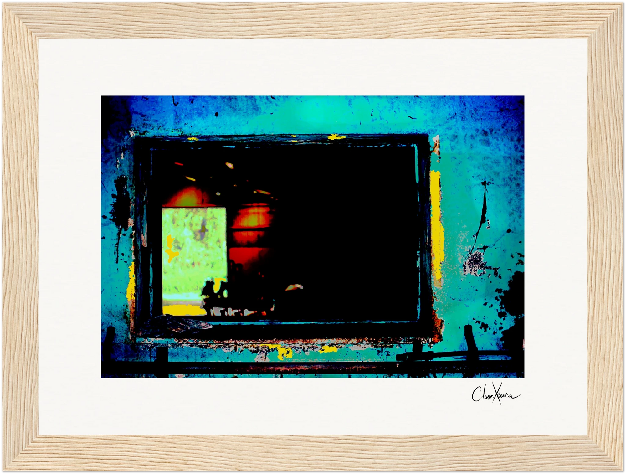 Web of Colors Framed print 13x18 cm / 5x7″ Wood frame 24