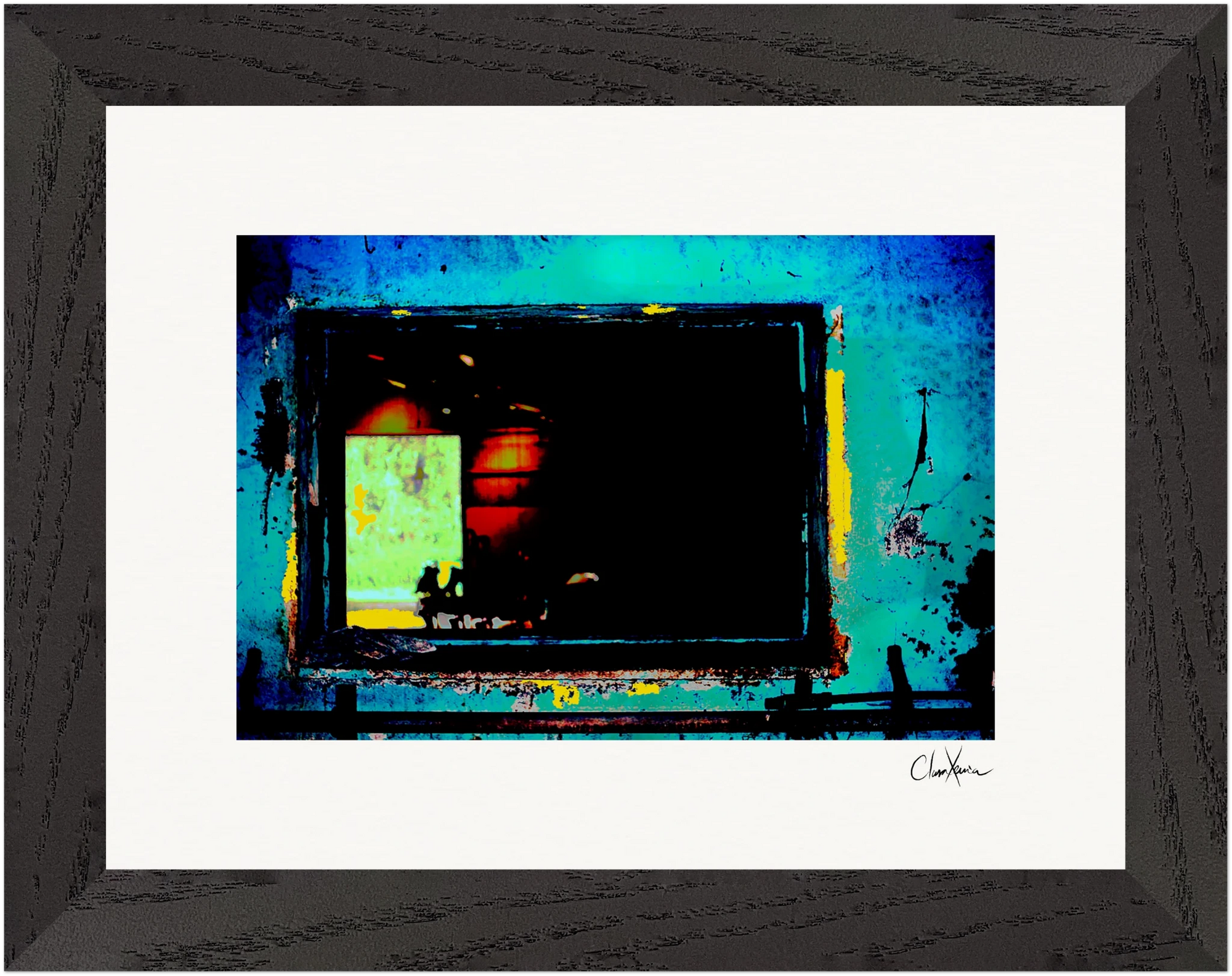 Web of Colors Framed print 15x20 cm / 6x8″ Black frame 41