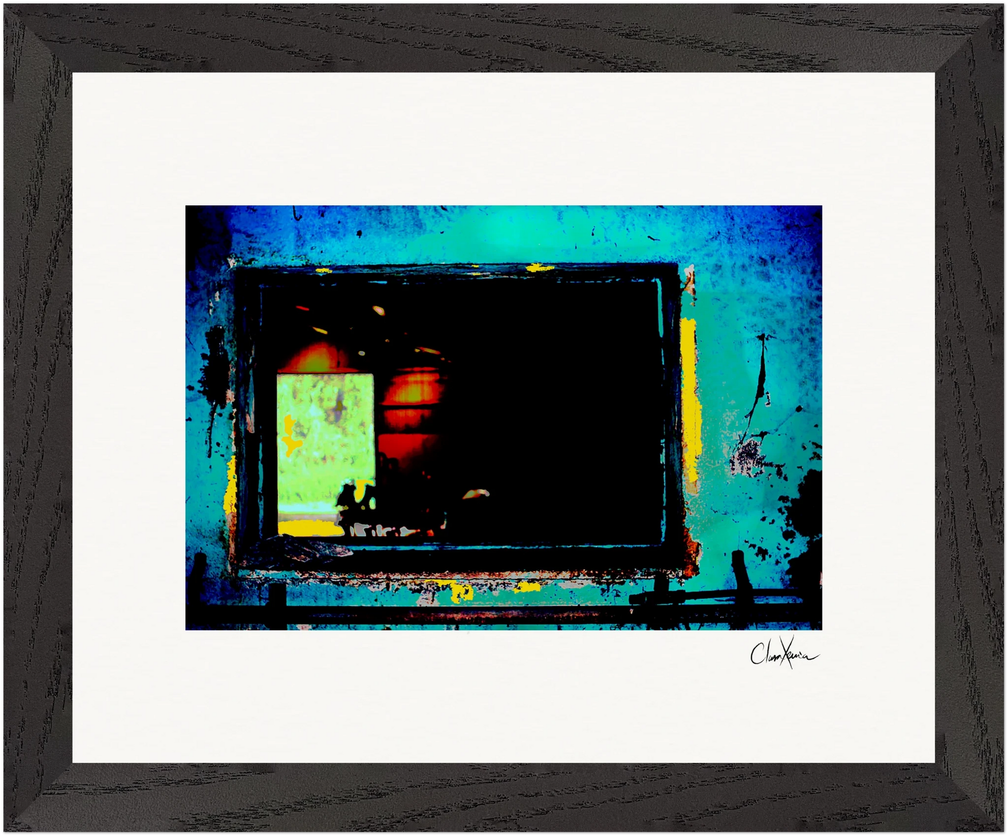 Web of Colors Framed print 20x25 cm / 8x10″ Black frame 42