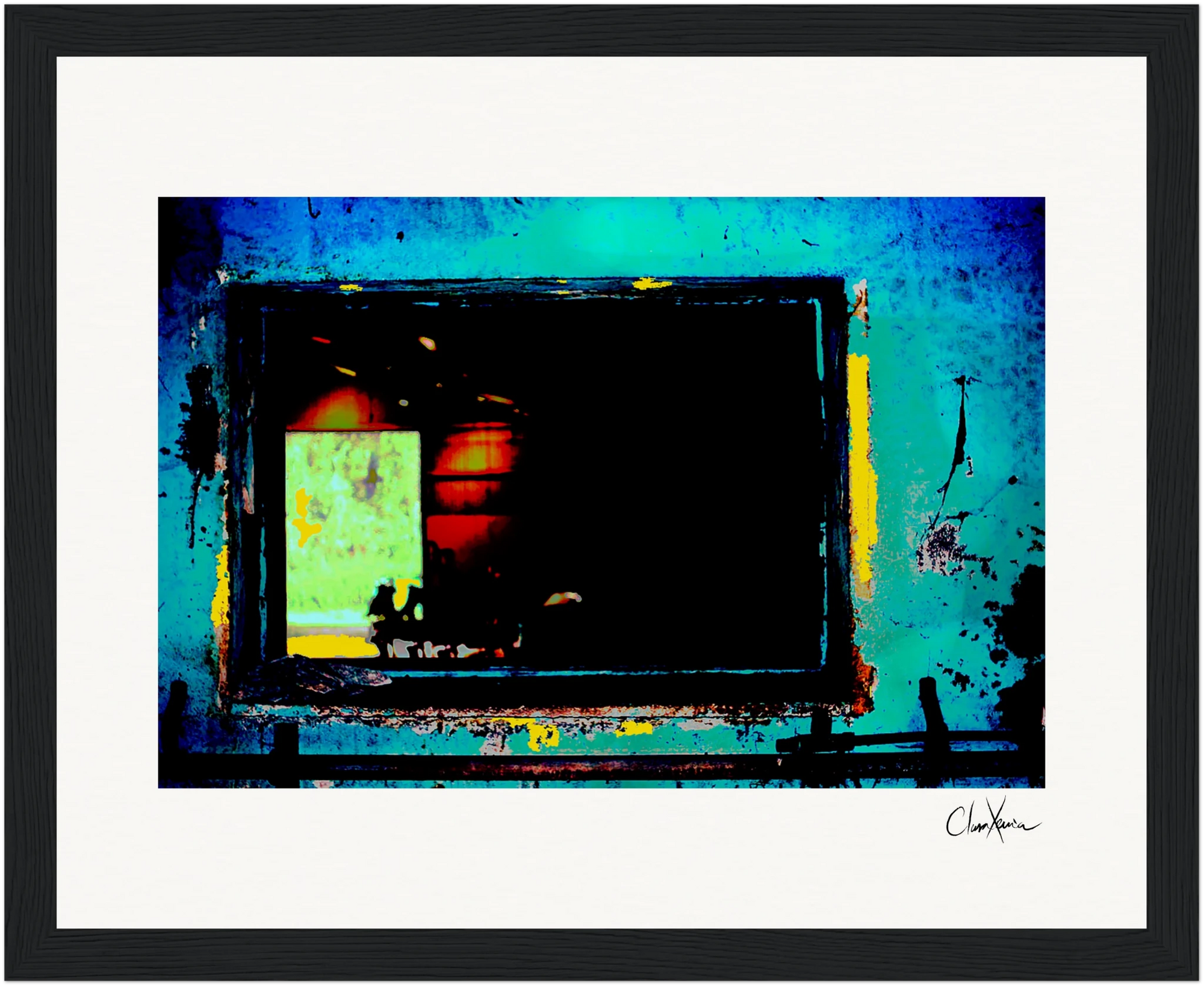 Web of Colors Framed print 20x25 cm / 8x10″ Black frame 62