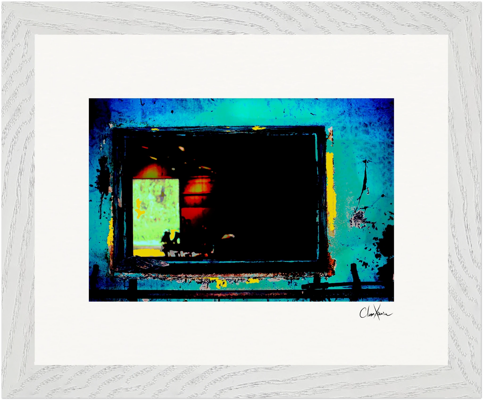 Web of Colors Framed print 20x25 cm / 8x10″ White frame 8