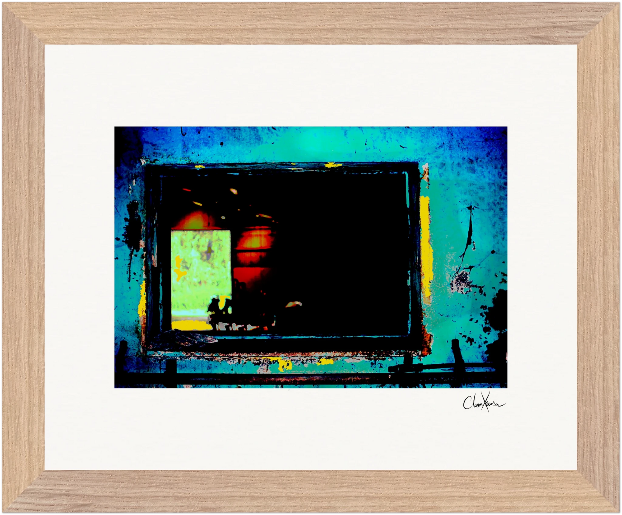 Web of Colors Framed print 20x25 cm / 8x10″ Wood frame 25