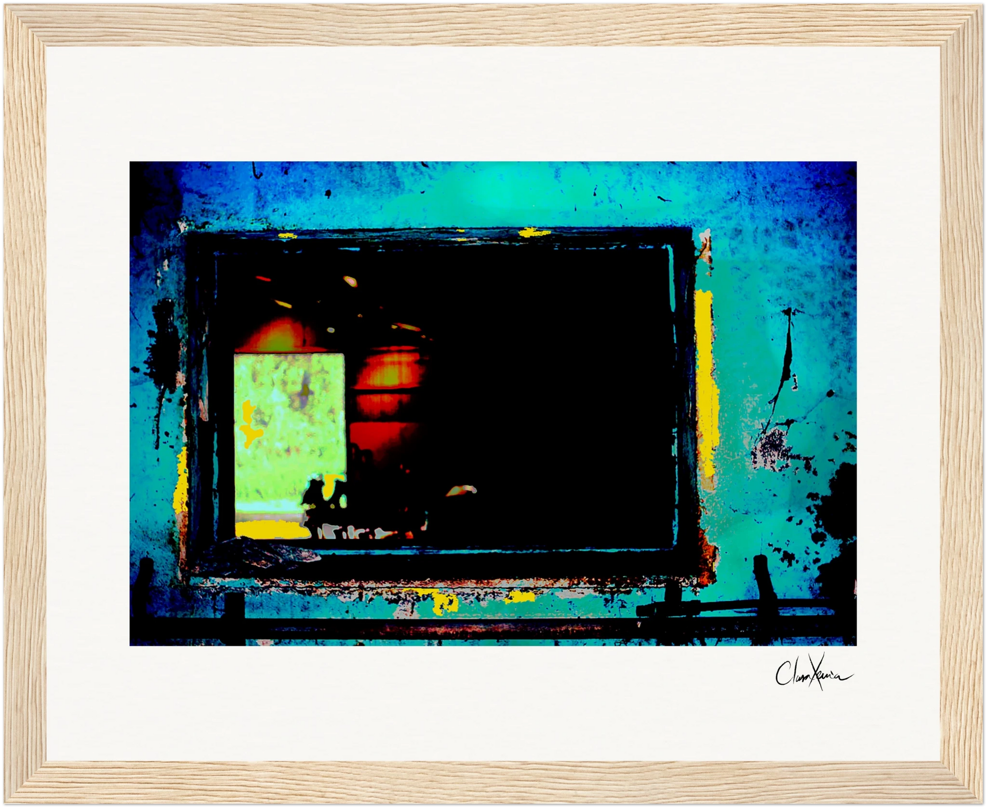 Web of Colors Framed print 20x25 cm / 8x10″ Wood frame 26