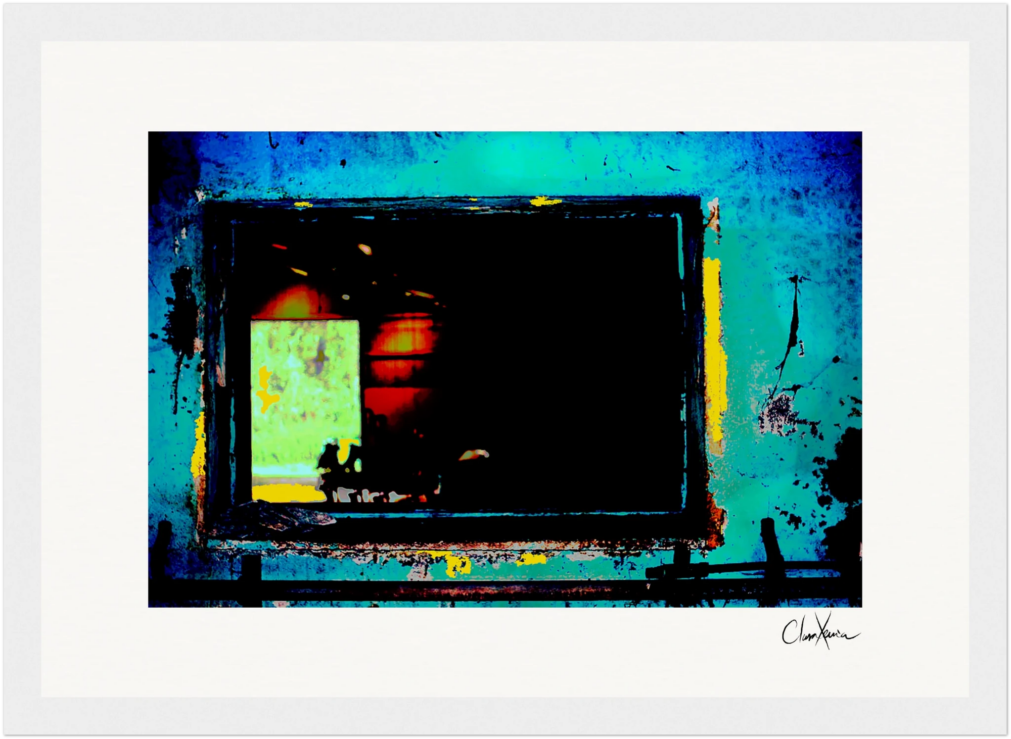 Web of Colors Framed print 21x29.7 cm / 8x12" White frame 9