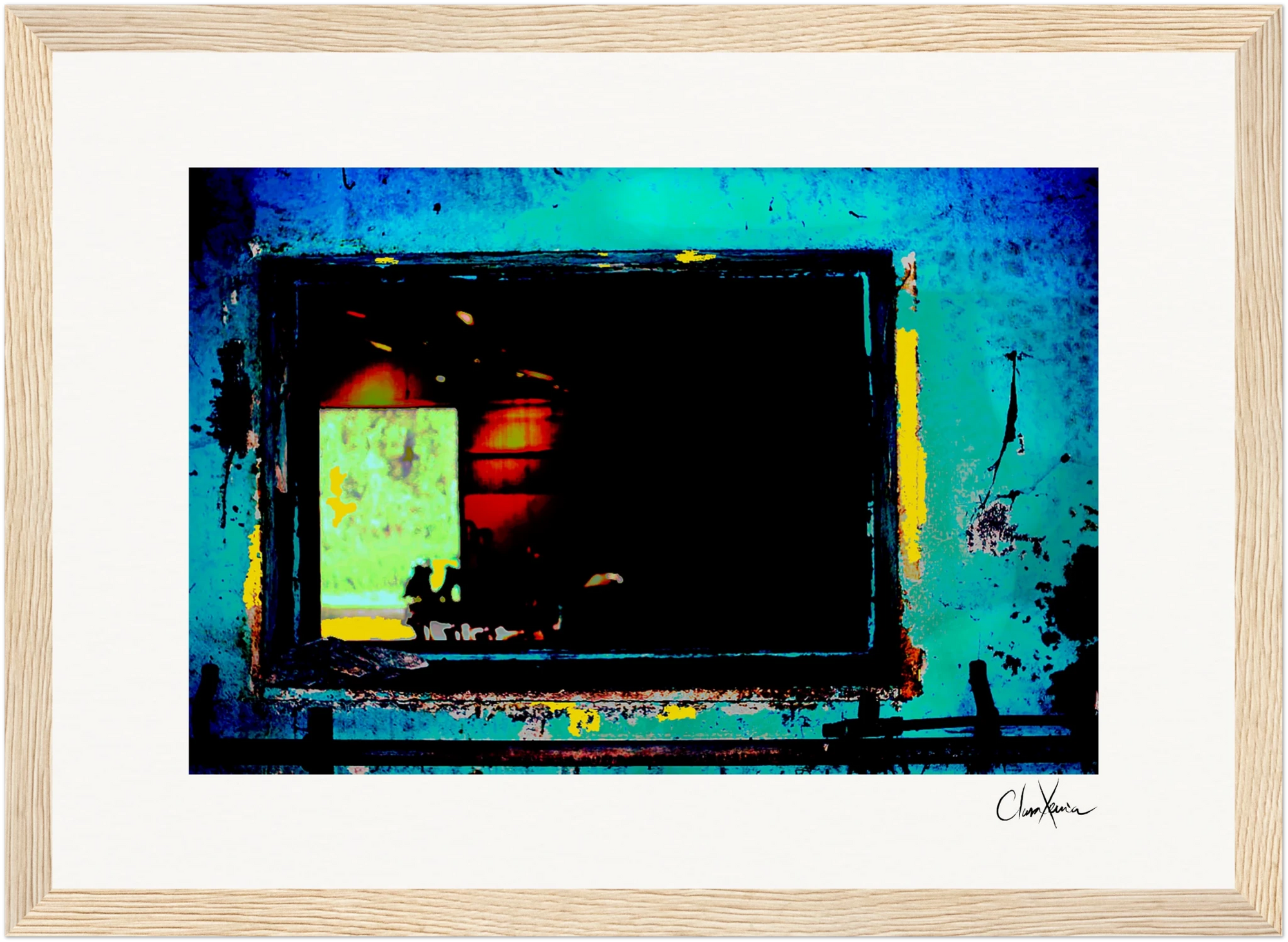 Web of Colors Framed print 21x29.7 cm / 8x12" Wood frame 27