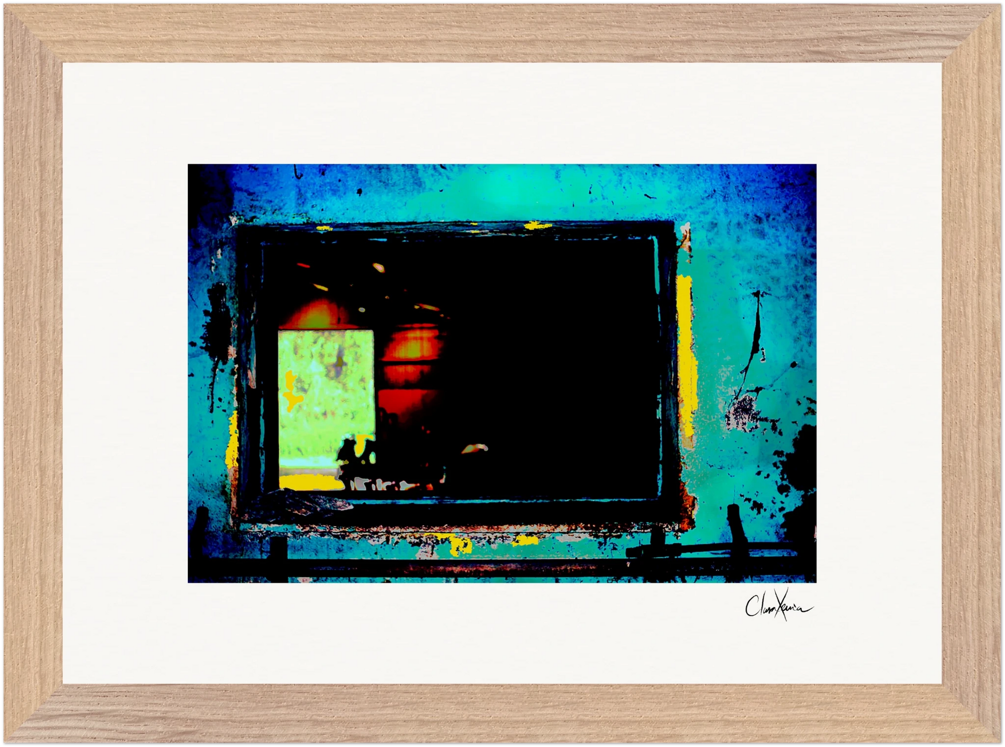Web of Colors Framed print 21x29.7 cm / 8x12" Wood frame 26