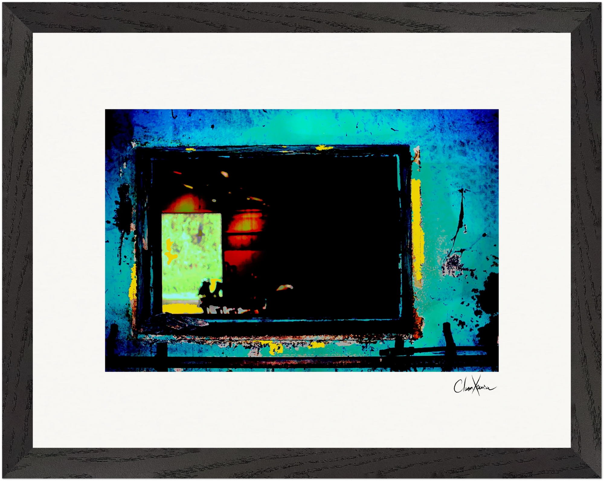 Web of Colors Framed print 27x35 cm / 11x14″ Black frame 44