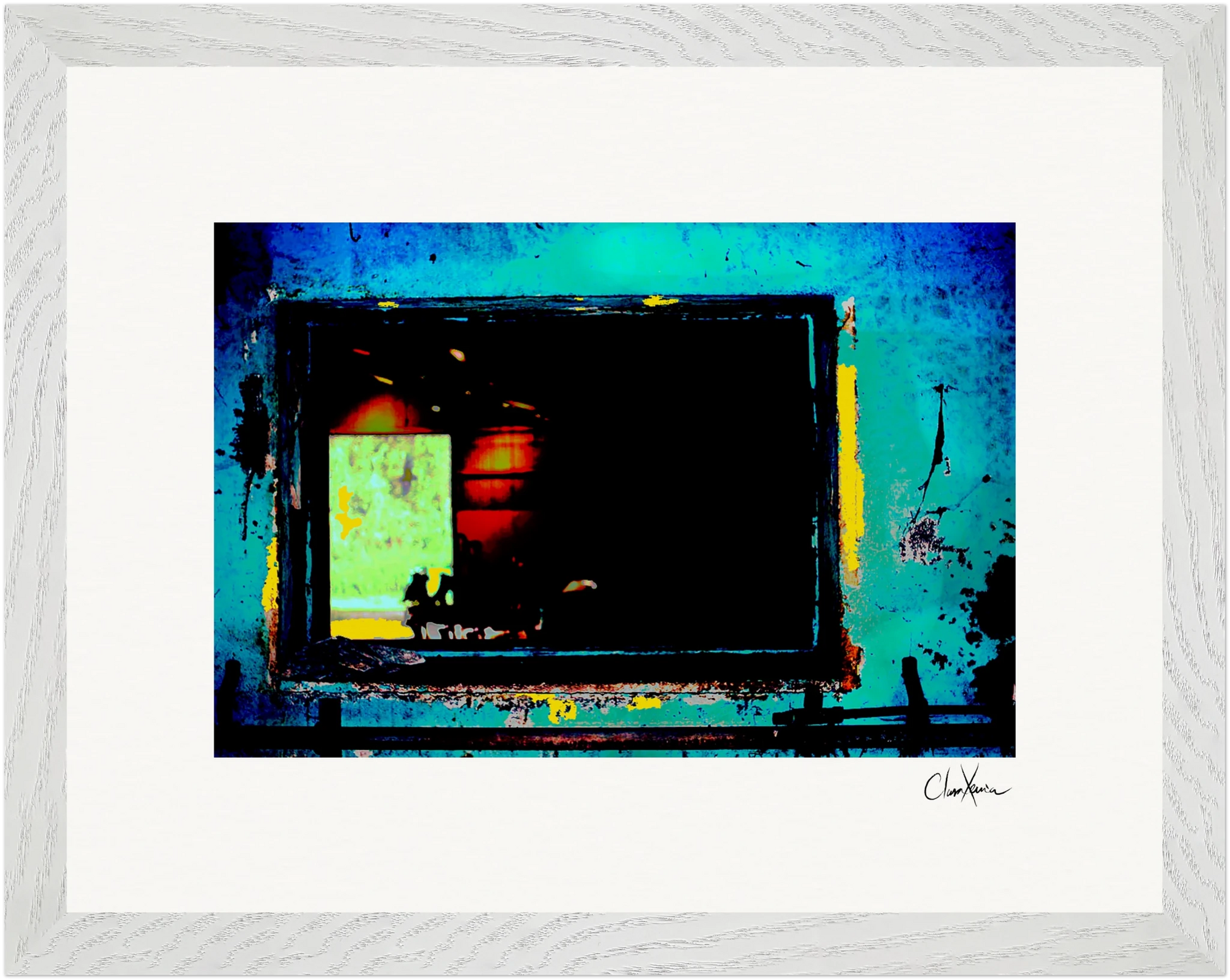 Web of Colors Framed print 27x35 cm / 11x14″ White frame 10