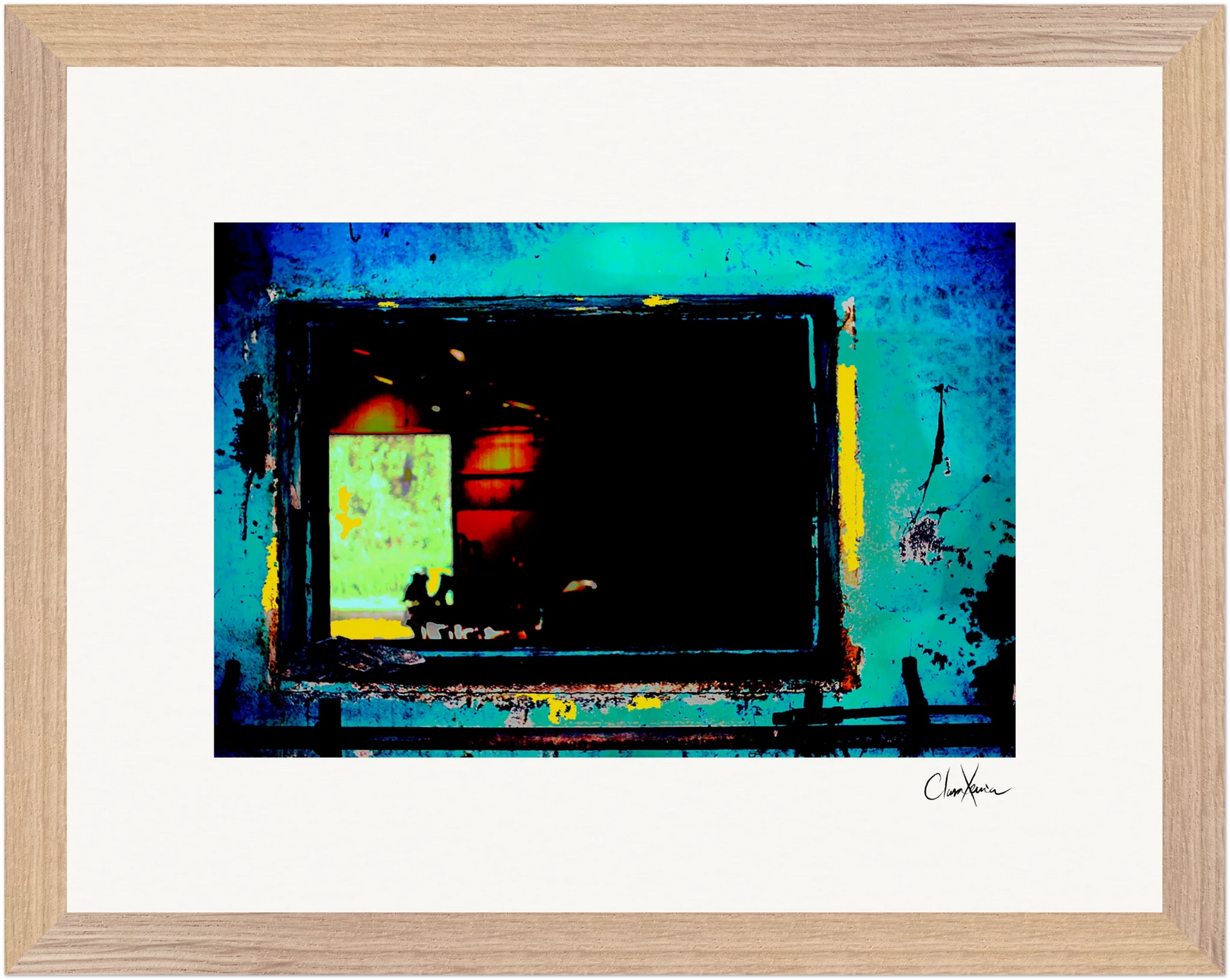Web of Colors Framed print 27x35 cm / 11x14″ Wood frame 27