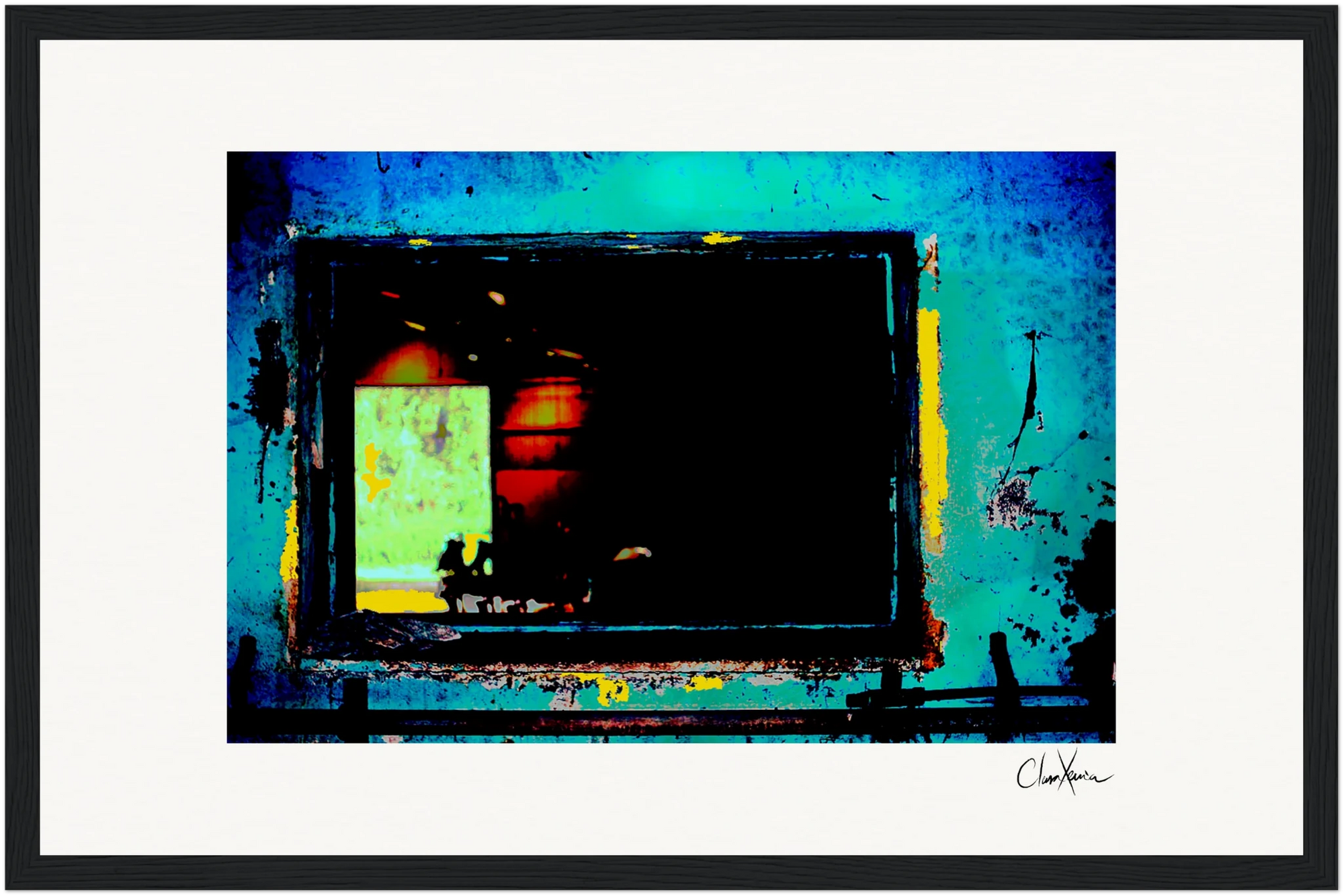 Web of Colors Framed print 28x43 cm / XL (11x17″) Black frame 65
