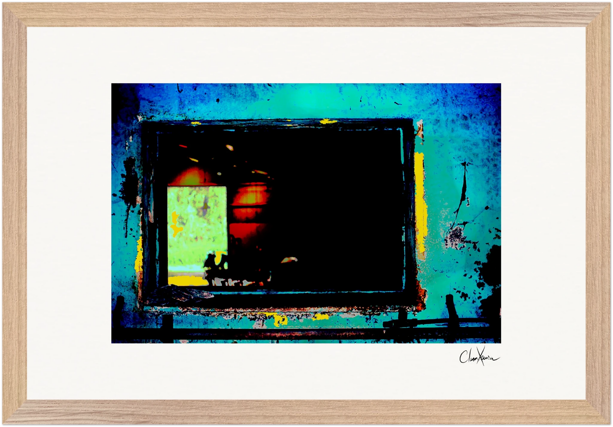 Web of Colors Framed print 30x40 cm / 12x16″ Wood frame 30